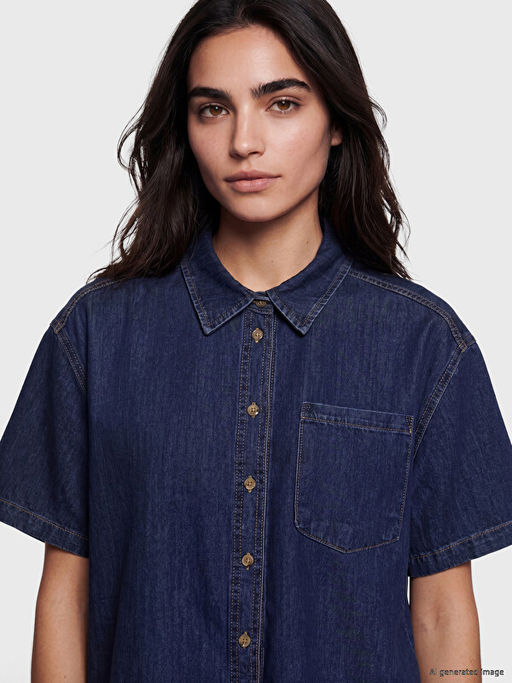 Oversize Kad?n Jean G?mlek