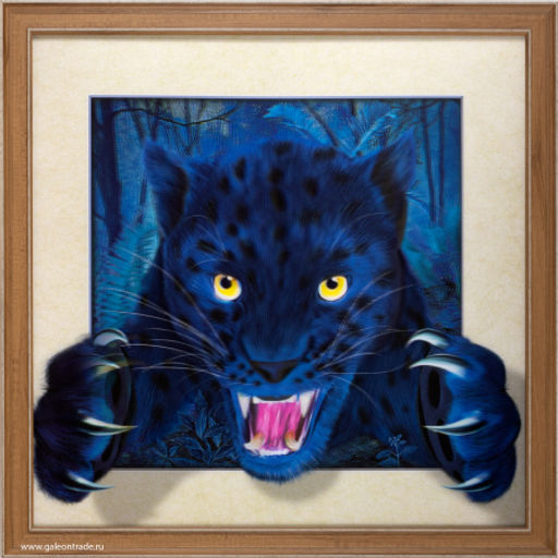 Картина 5D 40х40 026 Пантера / ZR8210H-222411 /