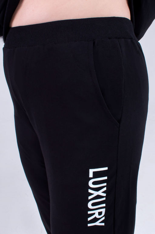 Арт. 2308 Костюм с брюками женский 50-58 (5 шт) Цвет:верх-черный, белый, низ- черный - Калинка фото 6