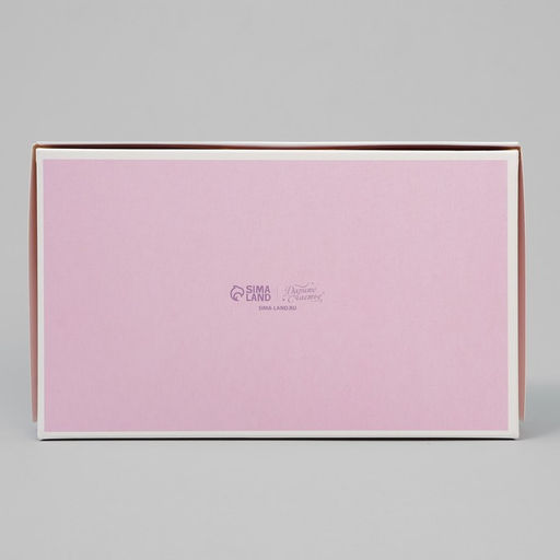 Цена за 10 шт. Кондитерская упаковка, коробка с ламинацией Акварельные цветы, 20 х 12 х4 см