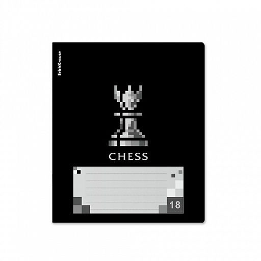 Цена за 10 шт. Тетрадь школьная ученическая ErichKrause Chess Player, 18 листов, линейка, выборочный УФ-лак (в плёнке по 10 шт.)_MIX-PACK  фото 5