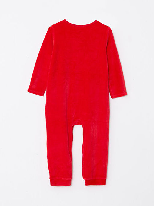 Bisiklet Yaka Uzun Kollu Y?lba?? Temal? K?z Bebek Tulum - Waikiki фото 2