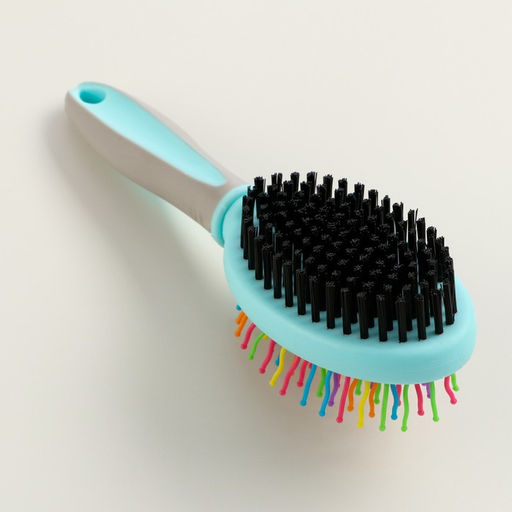 Двусторонняя щётка - расческа с волнистыми зубьями, средняя, 6 х 19 см, мятная - Пижон фото 2