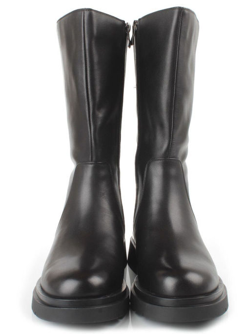 ZA4226M BLACK Сапоги зимние женские (натуральная кожа, натуральный мех, натуральная байка)