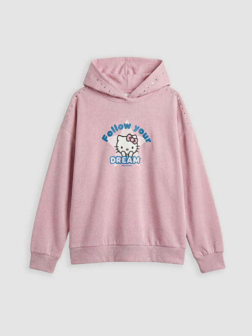 Свитшот Hello Kitty для девочек с капюшоном