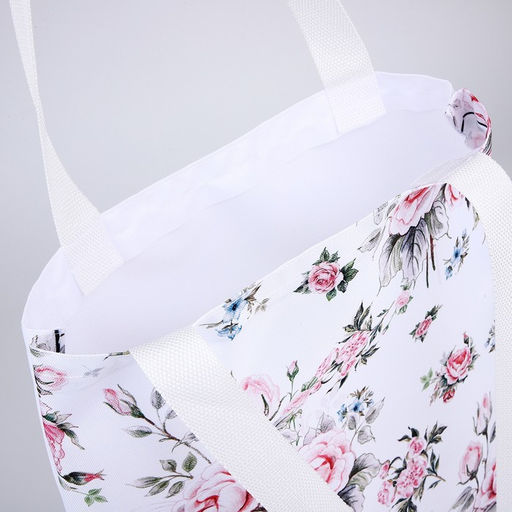 Сумка шопер Розы, 35х0.5х40 см, отд без молнии, без подклада, белая - Nazamok фото 8
