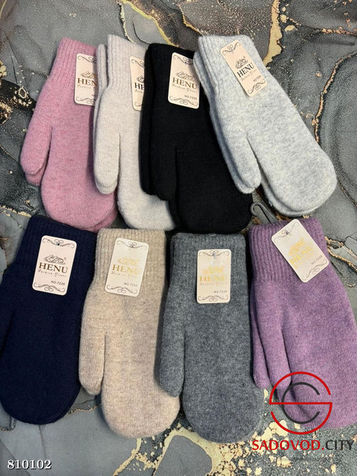 Женский тёплый варежки ангоры - Bruno фото 4