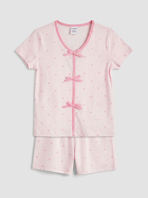 K?z ?ocuk ?ortlu Pijama Tak?m?