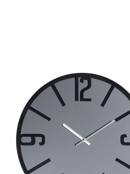 Часы настенные, интерьерные, бесшумные, d-40 см, металл с зеркалом