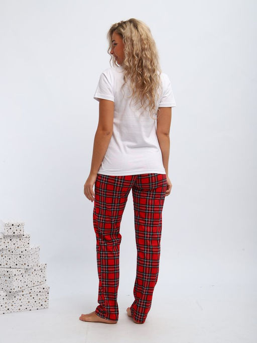 Пижама женская, модель 154, трикотаж (44 размер, Новый год) - Ивановотекстиль фото 6