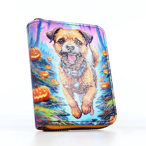 Кошелёк на молнии, синий, разноцветный