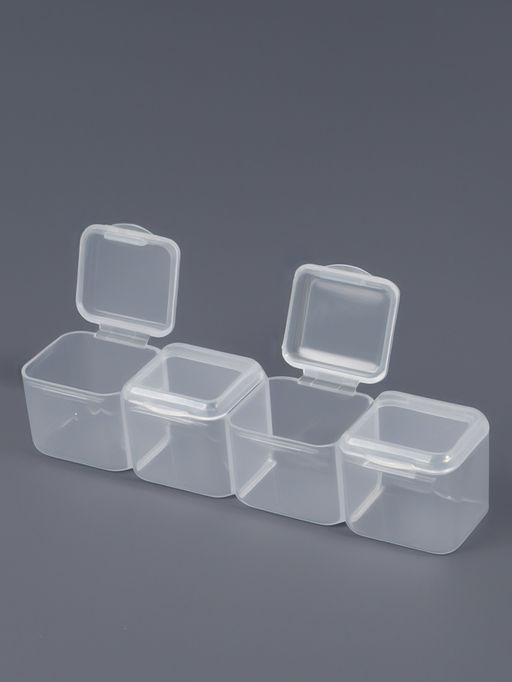 Цена за 2 шт. Органайзер для хранения мелочей, 56 ячеек, 21×17.5×2.5 см, прозрачный