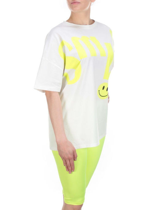 KD-792 WHITE/LIGHTGREEN Костюм-двойка женский 7986 TREND