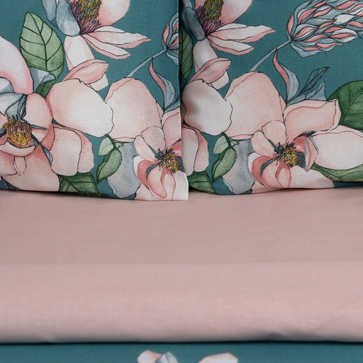 Постельное бельё Этель Евро Магнолия 200х217 см, 220х240 см, 50х70 см -2 шт, поплин  фото 2