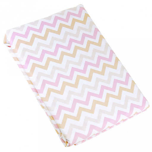 "Зигзаг, розовый" Скатерть 200х145см, длина стола до 160см, на 6-8 персон, хлопок "Премиум" 186г/м2, "Домашняя мода" (Россия)