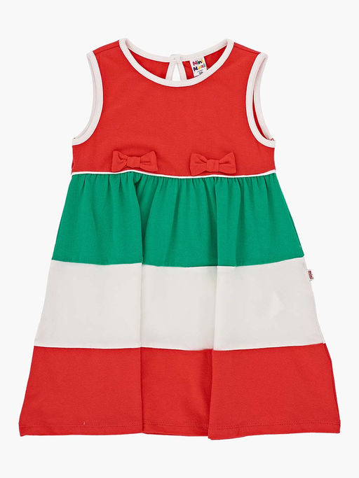 Платье для девочки UD 3293 коралловый/зеленый - Mini maxi фото 4