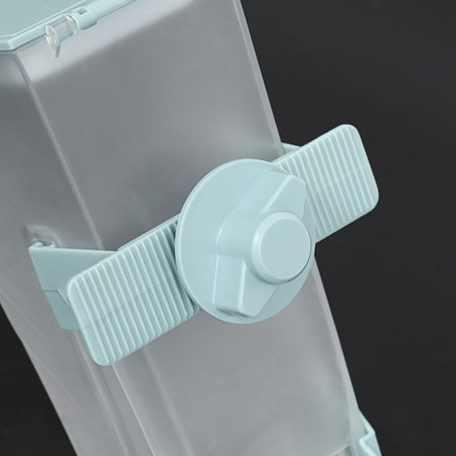 Кормушка для вольера 24 х 12 х 12 см, 2000 мл, голубая - Пижон фото 5