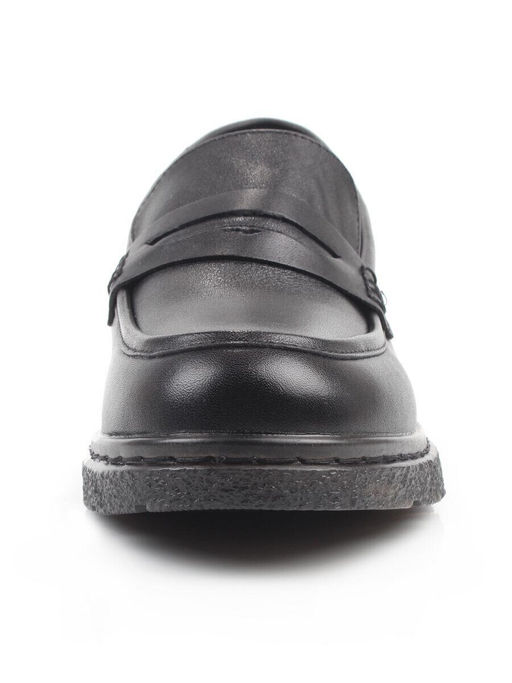 03-DCO59-5 BLACK Лоферы женские (натуральная кожа)