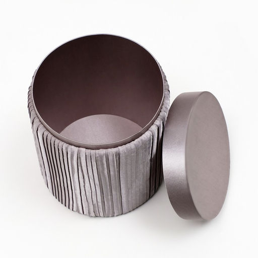 Коробка подарочная, "Абажур тканевый" серый, 17х17х21,5 см