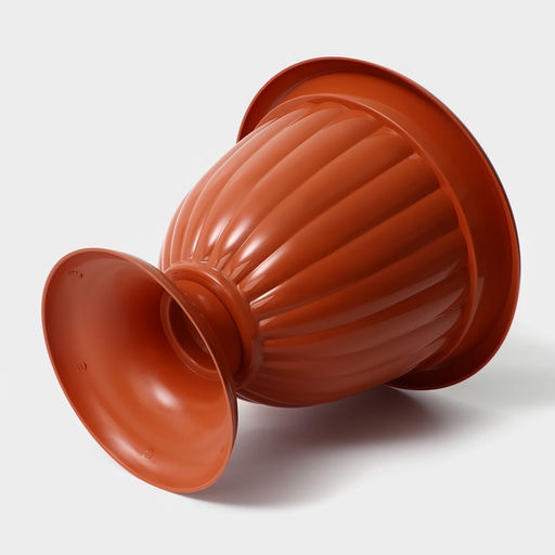 Вазон для цветов «Жасмин», 9 л, d=32.5 см, h=33.7 см, коричневый