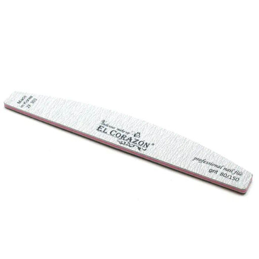 El Corazon Пилка ZF303 зебра для искусственных 80/150 Полумесяц двухсторонняя