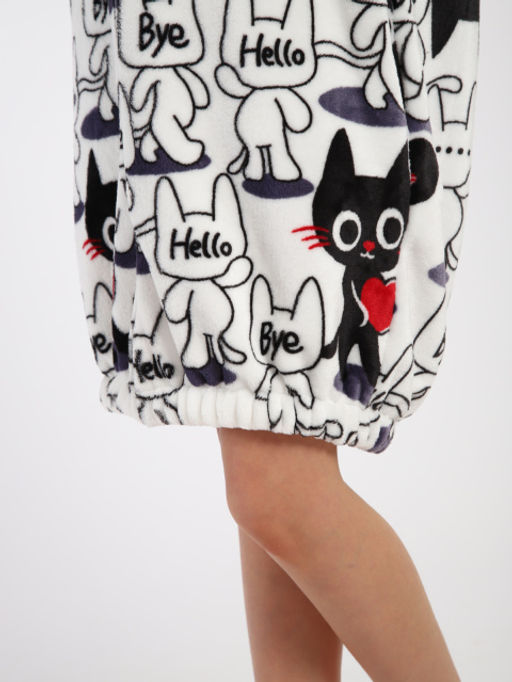 Халат "Мурлыка" белый