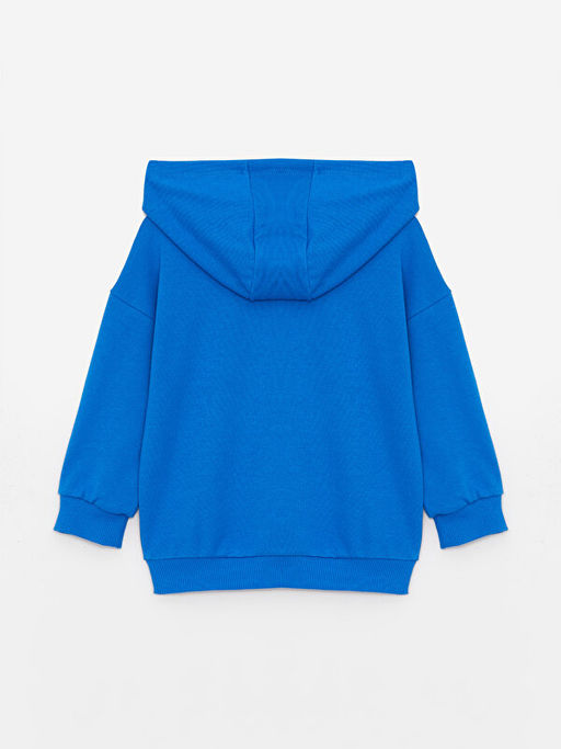 Bask?l? Uzun Kollu Erkek Bebek Hoodie ve E?ofman Alt? 2li Tak?m - Waikiki фото 3