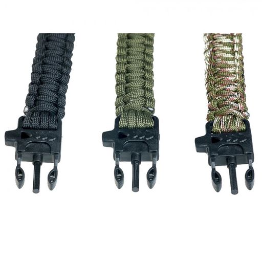 Tramp браслет выживальщика (свисток, огниво/2метра паракорда)