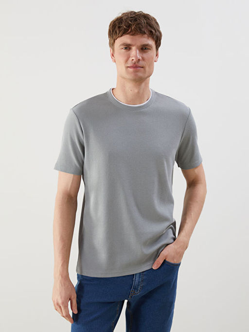 Bisiklet Yaka D?z Erkek Ti??rt