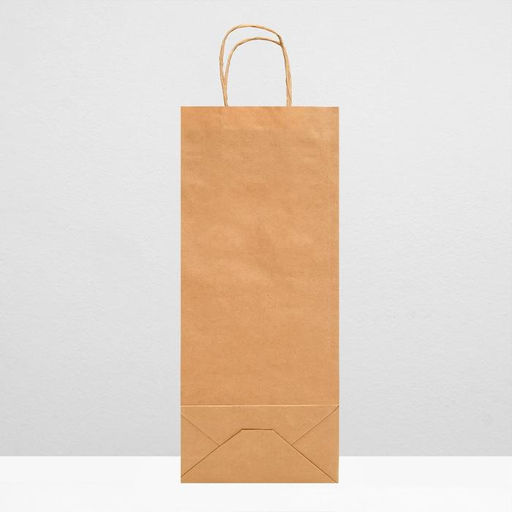 Цена за 10 шт. Пакет под бутылку, крафт,14 х 8 х 32 см - Simaland фото 2