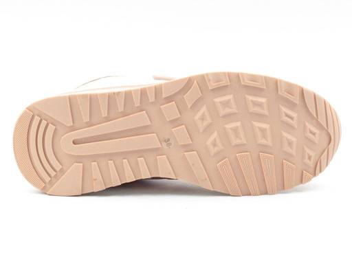 03-23F-2 BEIGE Кроссовки женские (натуральная кожа)