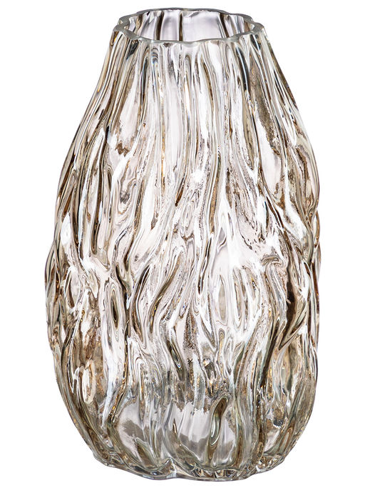 Ваза 14*14*22 см 1,9 л, серая, стекло