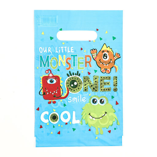 Цена за 100 шт. Пакет «Монстры», полиэтиленовый с вырубной ручкой, 20×30 см, 30 мкм