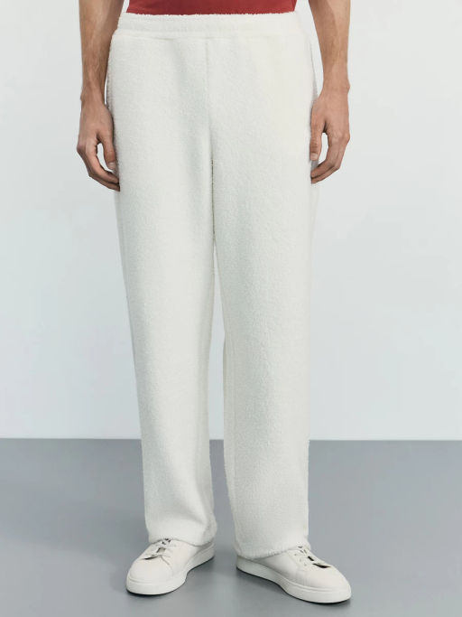 Брюки relax fit из фактурной ткани / Zarina