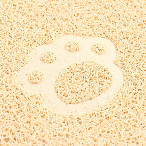 Коврик 2-в-1 под миску/туалет для животных два круга, 47 х 26 см, бежевый - Пижон фото 3