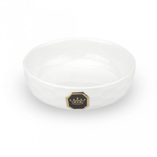 "Фуд лайф (Food life)" Блюдце-розетка для варенья фарфоровое д8,9см h2,8см, цвет белый, с декором (Китай)