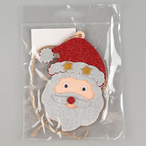 Новогоднее украшение Дед мороз, на клеевой основе - Simaland фото 6