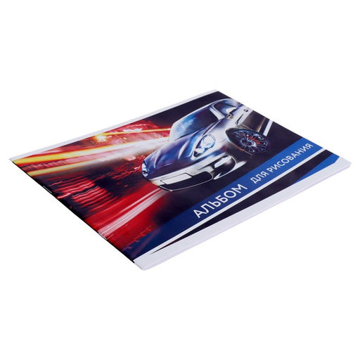 Альбом для рисования А4, 20 листов на скрепке Ночной город, обложка мелованный картон, внутренний блок офсет 100 г/м - Calligrata фото 2