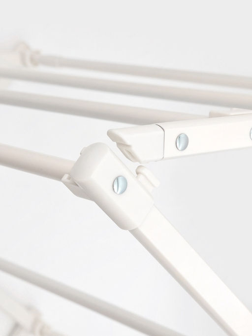 Сушилка для белья напольная LaDо́m, складная, раздвижная, металл, белая