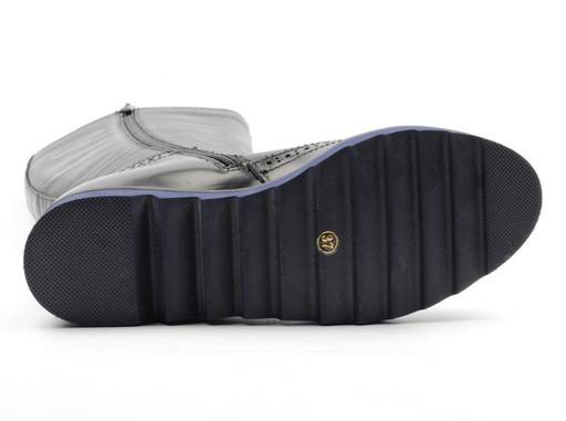 02-91-309-02-5 BLACK Сапоги женские (натуральная кожа, байка) - Фабричный китай фото 12