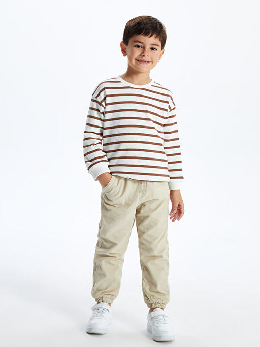 Beli Lastikli Basic Kadife Erkek ?ocuk Pantolon