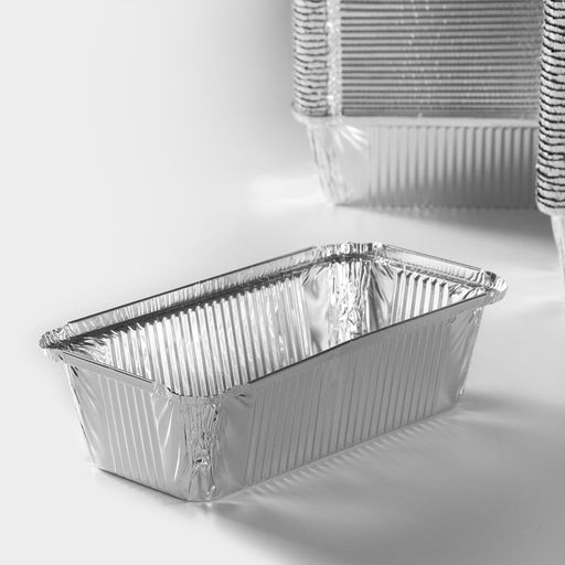 Цена за 100 шт. Форма для выпечки и запекания Доляна, 900 мл, 22116.5 см, фольга, серебристая  фото 3