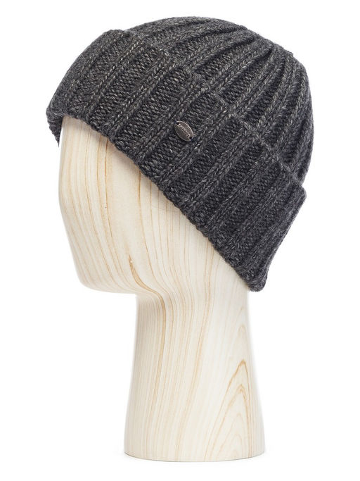 Шапка муж. шерсть+акр LB-A53122 d.grey melange
