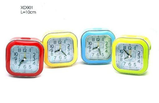 Будильник 10 см / XD901 /уп.100/ плавный ход/ подсветка экрана/ микс - ГалеонТрейд фото 2