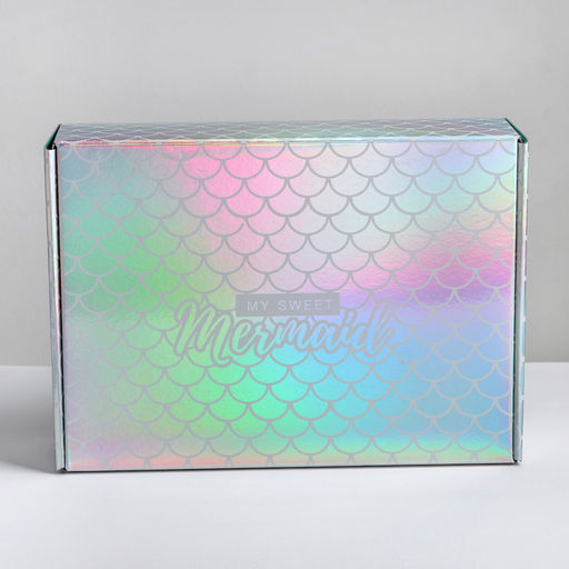 Цена за 2 шт. Коробка подарочная складная, упаковка, «My sweet Mermaid», 30.5 х 22 х 9.5 см