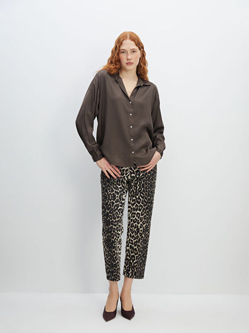 Oversize Saten Kad?n G?mlek