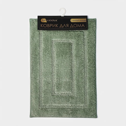 Коврик SAVANNA Мягкость, 50?80 см, зелёный  фото 7