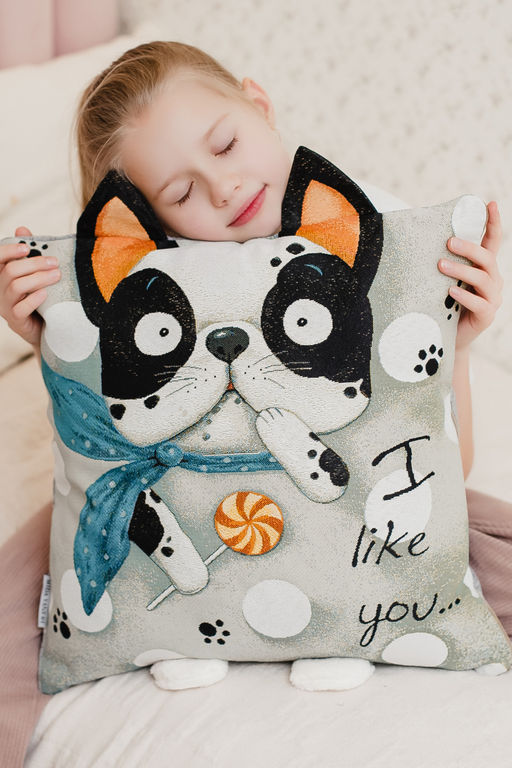 Наволочка декоративная Бульдог 45*45