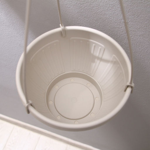 Цена за 2 шт. Кашпо подвесное, 2 л, пластик, бежевое