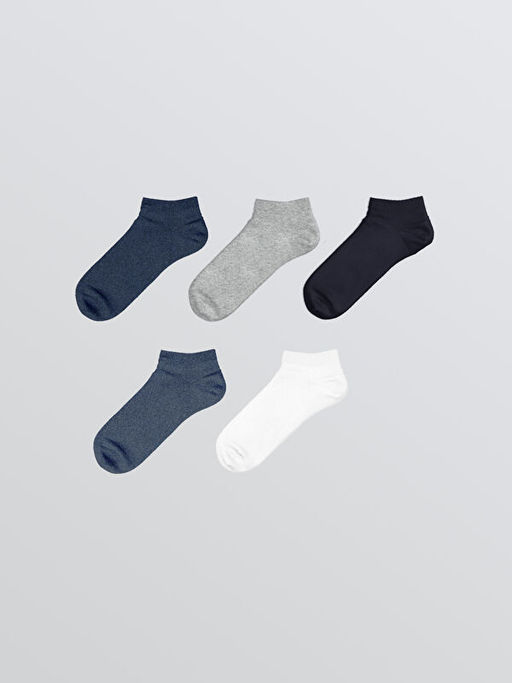 D?z Erkek Patik ?orap 5li